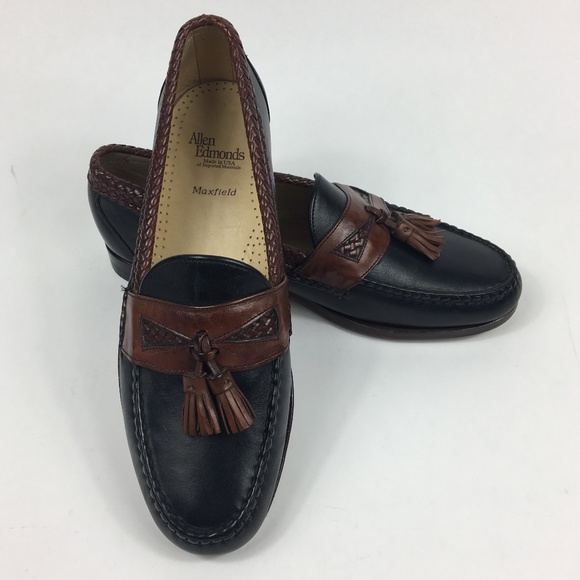 SOLD Allen Edmonds Maxfield Tassel Leather Loafers - Picture 1 of 6